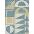 thumbnail image 2 of Addison Rugs Chantille Indoor/Outdoor Transitional Geometric Teal Machine Washable Rectangle Rug, 9' x 12', 2 of 8