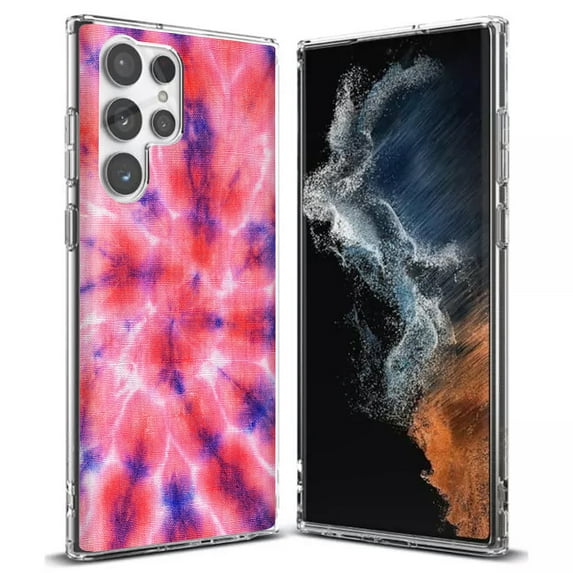 TalkingCase Slim Phone Case Compatible for Samsung Galaxy S22 Ultra 5G, Tie Dye Design Print, Thin Light, Flexible, Soft, USA