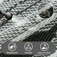 thumbnail image 4 of KUETH 6' x 9' Outdoor Rug Waterproof Reversible Camping Mat Abstract Patio Yard Carpet,BLACK&WHITE, 4 of 6