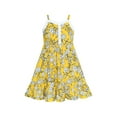 thumbnail image 1 of Girls Dress Yellow Flower Tank Sundress Party 4 Years, 1 of 6