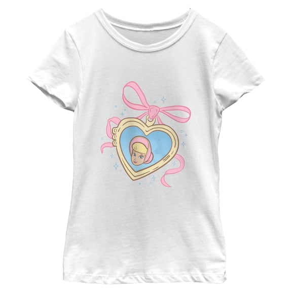 Girls Toy Story Bo Peep Heart Locket T Shirt