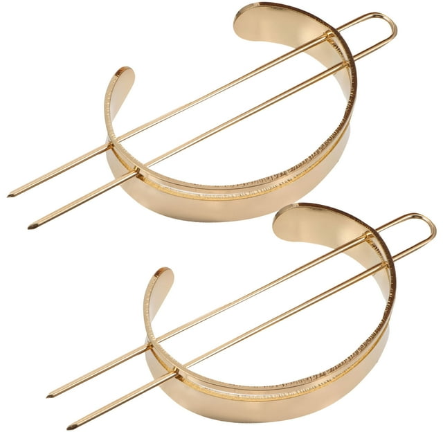 UPOUART 2Ud Hair Bun Holder Dorado Con Pasadores Metálicos Para Sujetar Sin Romper Y Decorar Peinados