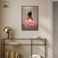 thumbnail image 3 of Princess in Pink Canvas Ebony Portrait Art by Art Remedy, Black Frame, 20" x 30", 3 of 7