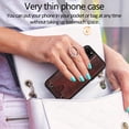 thumbnail image 3 of PU Leather Wallet Case for iPhone 11 Pro Necklace Lanyard Case Cover with Card Holder Adjustable Detachable Anti-Lost Neck Strap for Apple iPhone 11 Pro 5.8",Brown, 3 of 8