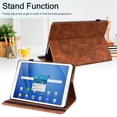 thumbnail image 2 of Galaxy Tab A7 10.4 Case 2020 - Slim Flower Pattern Premium Leather Folio Stand Shockproof Cover with Auto Wake/Sleep for Samsung Galaxy Tab A7 10.4" SM-T500/T505/T507 Tablet, Brown, 2 of 5
