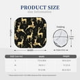 thumbnail image 3 of Balery Christmas Gold Deers Sun Shield 2 Pack For Car Front Windows Foldable Sun Visor Protector Blocks Max Uv Rays And Keeps Your Vehicle Cool For Most Sedans Suv Truck, 3 of 7