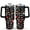 Black-6, variant on 40oz Tumbler with Handle & Straw, Stainless Steel Insulated Cup, Leak Proof Travel Mug, Keeps Drinks Hot/Cold, Nurse Coffee Cup, Gifts for Women Men