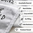 thumbnail image 3 of LHSHID Christian Gifts for Women Religious Gifts for Father Christian Birthday Gifts Catholic Bible Verse Blanket Inspirational Spiritual Scriptures Dark Blue Soft Throw Blanket for Women Man 60x80in, 3 of 6
