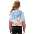 thumbnail image 2 of Xoenoiee Axolotl Camping Maple Leaves Print Girls Half Zip Sweatshirt Thanksgiving Long Sleeve Pullover Crop Tops Kids Lightweight Fleece Hoodie Winter Clothes, Size 5-6 Years, 2 of 7