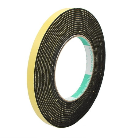 1cm Width 2mm Thick Single Sided Sealing Shockproof Sponge Tape 5m Length
