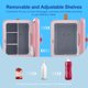 thumbnail image 5 of Mini refrigerador para el cuidado de la piel 2 en 1 de 6 l/8 latas, 110 V (CA)/12 V (CC), refrigerador de belleza, refrigerador y calentador termoeléctrico, refrigerador pequeño para vehículos recreat, 5 of 8