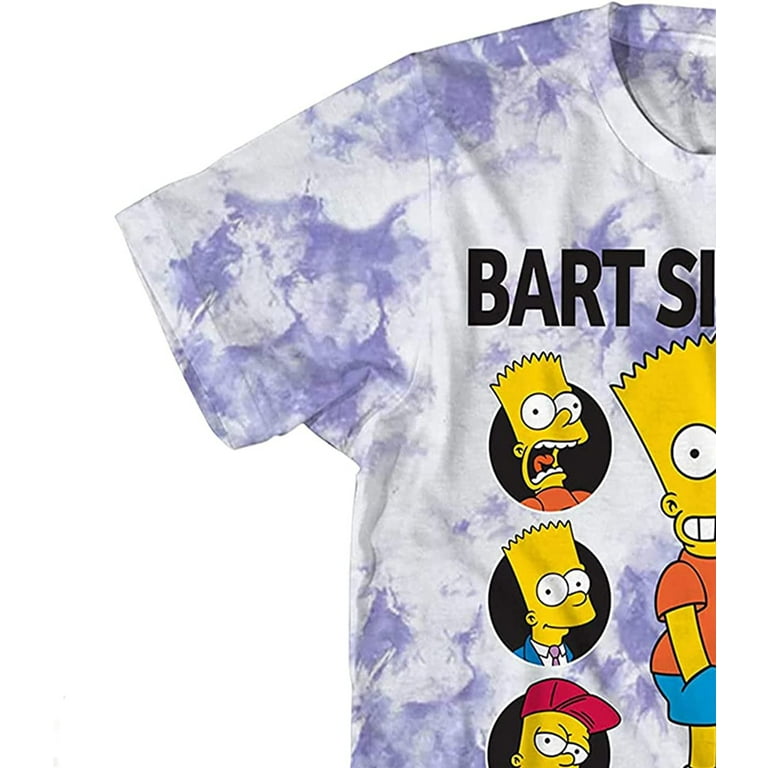 Custom Tie dye Bart Simpson T shirt in 2023