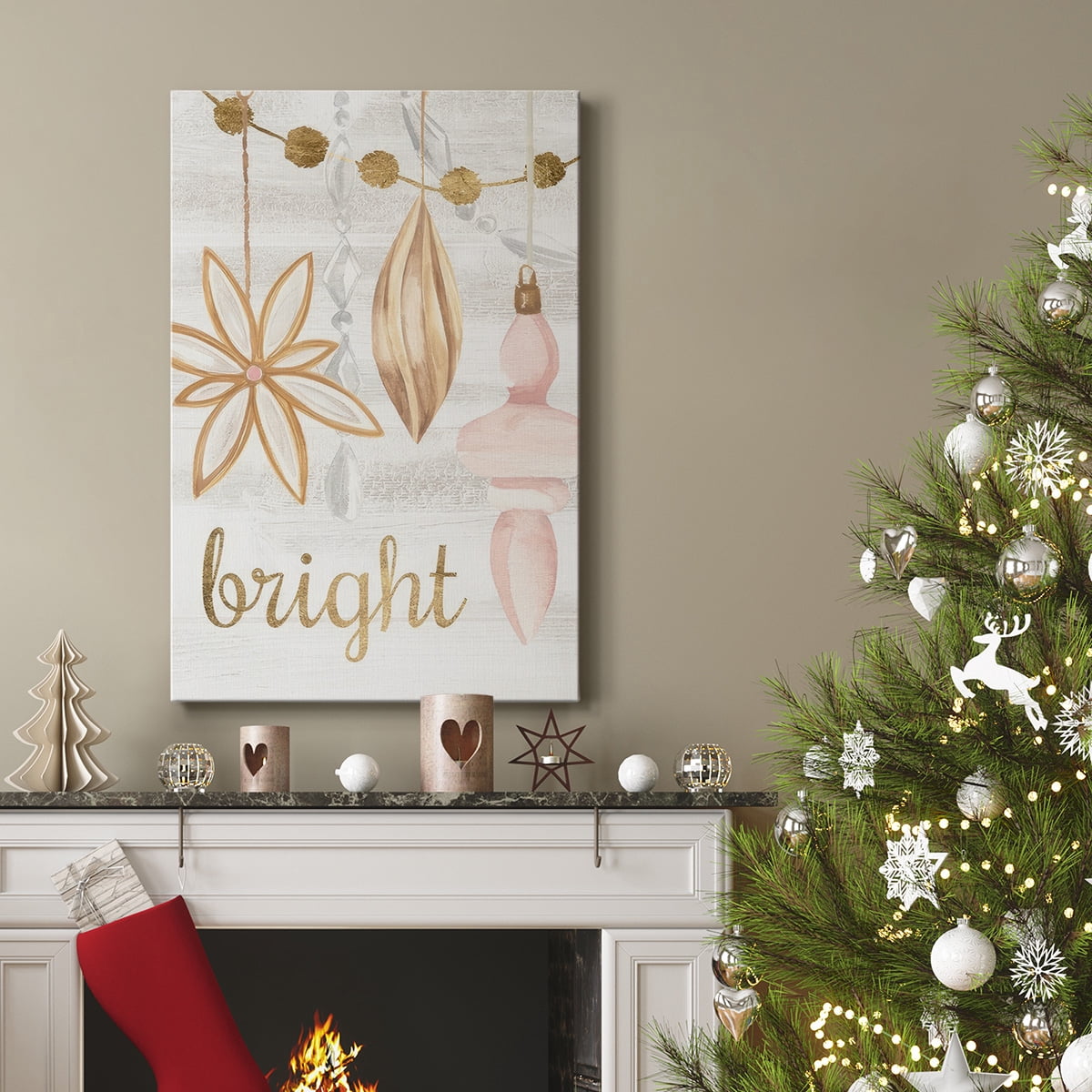 Elegant Ornaments Collection B- Gallery Wrapped Canvas