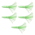 thumbnail image 1 of Señuelos de Pesca Zulema Faldas de calamar de Colores 30 cm Suaves con Purpurina Verde 5 piezas, 1 of 8
