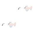 thumbnail image 3 of Minnieouse Gafas de sol de corazón Estilo vintage Protección ocular Gafas de seguridad Accesorios de festival Accesorios de mujer para viajar Rojo azul 2Conjunto, 3 of 6