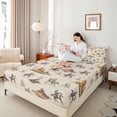 thumbnail image 4 of Homewish Western Cowboys 4pcs Bed Sheets for Adults Female Men,Botanical Cactus King Sheets,Vintage Aesthetic Super Cozy Sheet Set,Super Cozy Room Decor, 4 of 7