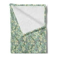 thumbnail image 2 of Spring Soft Flannel Fleece Blanket, Continuous Floral Pattern Meadow Flowers and Herbs Romantic Nature Print, Cozy Plush for Indoor and Outdoor Use, 50" x 70", Seafoam and Multicolor, by Ambesonne, 2 of 5