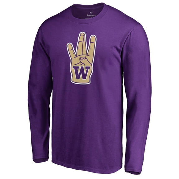 Men's Purple Washington Huskies The W Hometown Collection Long Sleeve T-Shirt