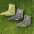 thumbnail image 1 of Golf Blade Putter Cover Putter Cover Golf Putter Head Cover Headcover Shamrock Embroidered Blade Fit All Brands 3pcs, 1 of 6