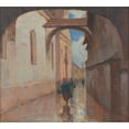 thumbnail image 3 of Ľudovít Čordák 13x12 Black Modern Framed Museum Art Print Titled - Hrciarska Street in Kosice (1910-1915), 3 of 5