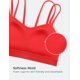thumbnail image 3 of Sostén CRZ YOGA Butterluxe Escote en V Sin Aros Doble Tirantes Rojo S, 3 of 5