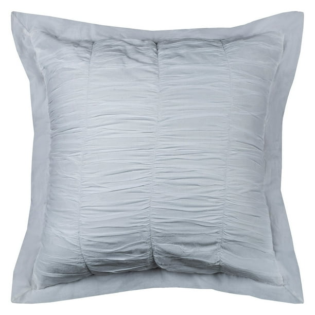 Rizzy Home Cotton Voile White Euro Sham 26" X 26"