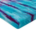 thumbnail image 2 of Ambesonne Ombre Fitted Sheet 2 Pcs Set, Retro 60's Style Hippie, Twin XL, Blue Pink, 2 of 3