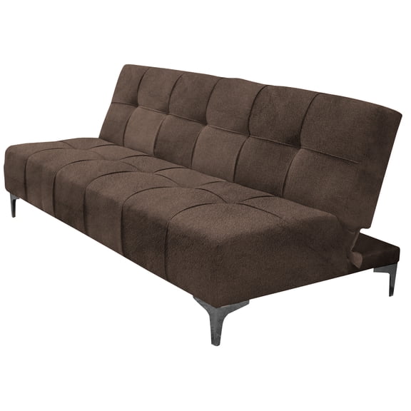 Sofa Cama Reclinable El Bazar Store New York Terciopelo Chocolate Futón 3 posiciones Sala