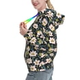 thumbnail image 2 of Salouo Flowers Pattern Hoodie Sweatshirts for Women, Autumn Pullover Hoodie Workout Sweat Women's Long Sleeve Preppy Sweatshirts-Small, 2 of 7