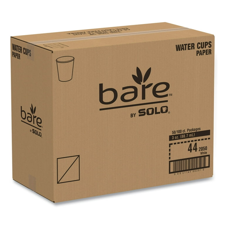 Solo 3 oz Treated Paper Water Cups - 100.0 / Pack - 50 / Carton - White - Paper - Water Solo 3 oz Treated Paper Water Cups - 100.0 / Pack - 50 / Carton - White - Paper - Water