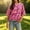 Pink, variant on Womens Oversized Striped T-Shirts Summer Casual Color Block Short Sleeve Tops Y2K Drop Shoulder Workout Tops(Pink,XL)