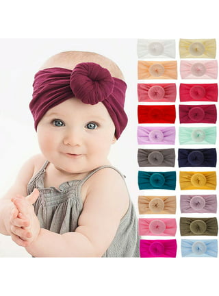 Baby Kids Girl Child Toddler Big Bow Hairband Headband Stretch Turban Head  Wrap Headwear Accessories