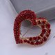 thumbnail image 2 of Nueva moda, piedras preciosas decorativas en forma de corazón, temperamento para mujer, moda, diamante hueco, dulce, combina con todo, broche, ramillete, 2 of 5