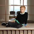 thumbnail image 5 of Conjunto de invierno para niñas adolescentes, niños y niñas, conjunto de ropa para niñas, vestido, faldas para niñas modestas, ropa de otoño e invierno de terciopelo negro, 5 of 5