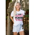 thumbnail image 3 of Breast Cancer Faith Bigger Than Fear Women's Plus Size Graphic Tee Brisco Brands 3X, 3 of 4