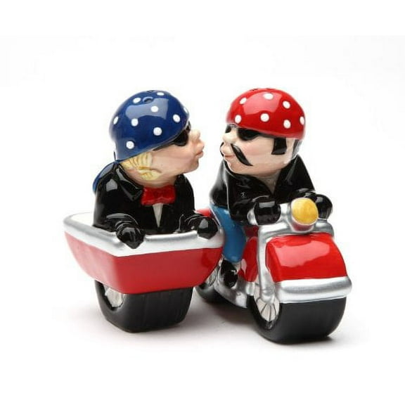 Magnetic Salt and Pepper Shaker - Motorcycle Side Car