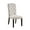 Beige, variant on Beige Linen Material Chair - Armless Sleek Style - Any Living Space - Combine Elegance & Comfort