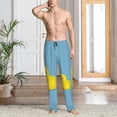 thumbnail image 6 of Lsque Cute Ducky Print Men's Pajama Pants, Lounge Pant - Comfortable Home Wear,Elastic Waistband, Stylish Design-Large, 6 of 9