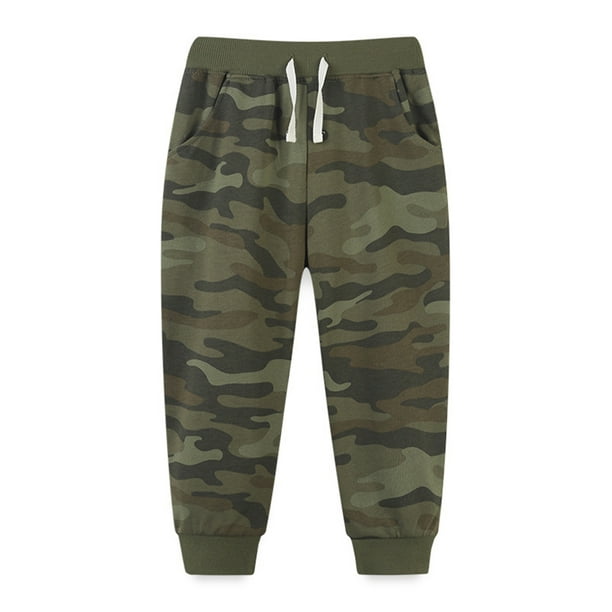 Bellella Boys Casual Pants Elastic Waist Camouflage Sweatpants
