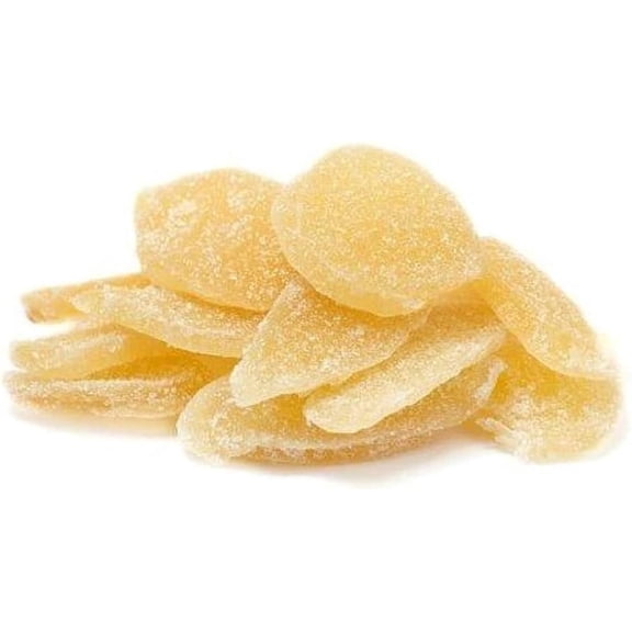 Snack Delights Crystallized Ginger Slices, Candied Ginger, 1 lb Resealable Bag