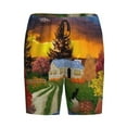 thumbnail image 4 of Wukai Fall Village Scenery Men’s Short Pajama Pants With Pockets Soft Sleep Pj Shorts for Men-XX-Large, 4 of 6