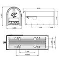 thumbnail image 5 of Gibraltar Mailboxes Elite Medium Black Steel Post Mounted Mailbox, 5 of 6