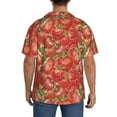 thumbnail image 5 of Sigee Strawberry Print Men's Shirts Casual Button Down Short Sleeve Summer Beach Shirt Hawaiian Vacation Shirts Tee Shirt-Small, 5 of 7
