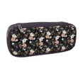 thumbnail image 2 of Picia Lilies Flowers Pattern Large Capacity PU Leather Pencil Case Organizer Pen Marker Holder Double Zipper Storage Bag Big Pencil Pouch for College Office, 2 of 6