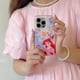 thumbnail image 3 of Con Correas De Teléfono Cadena Rojo Hari Princesa Diamante Pegatina IMD Funda A Prueba De Golpes Para IPhone 11 12 13 Pro Max 14 Cubierta Trasera, 3 of 4
