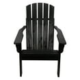 thumbnail image 4 of Shine Company Traditional Cedar Wood Patio Firepit Adirondack Chair in Black, 4 of 7