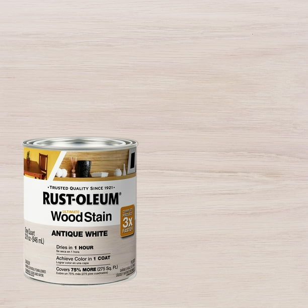 RustOleum Antique White Ultimate Wood Stain, Quart