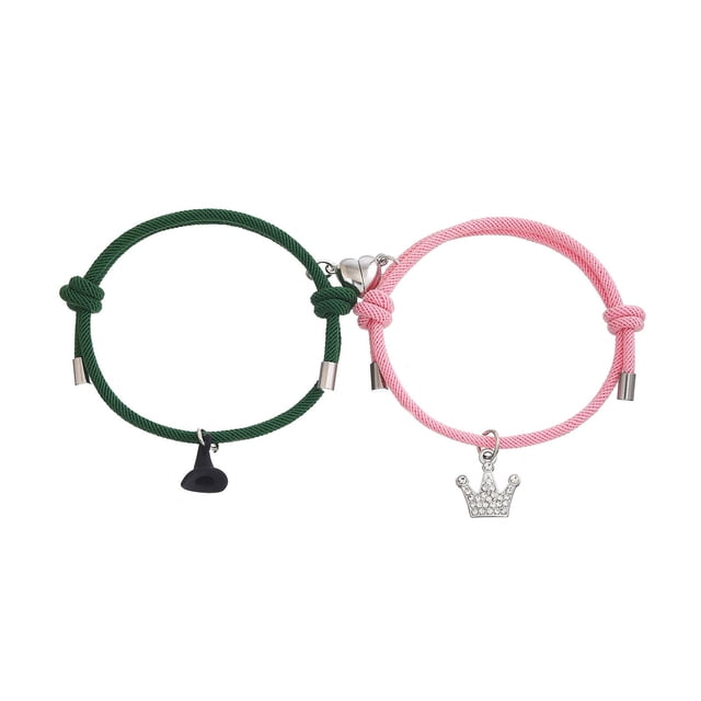 Pulseras ZAOQIAN Elphaba Galinda Friendship con diamantes de imitación