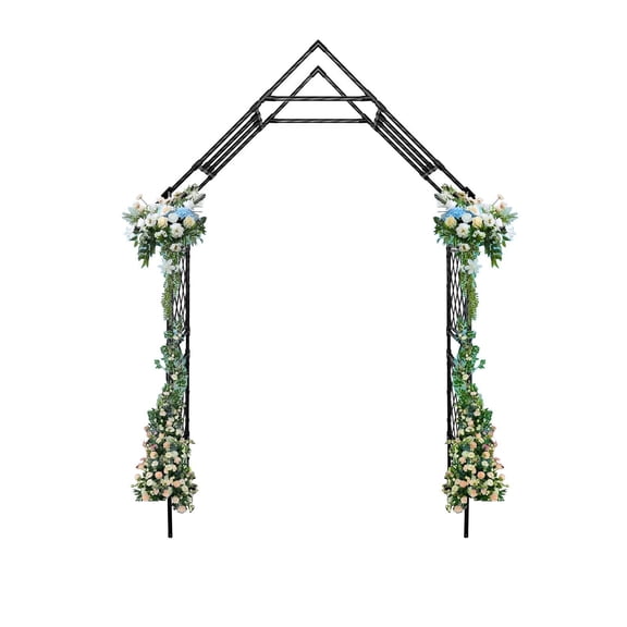 Metal Arch Trellis for Climbing Plants Wedding Garden Decoration