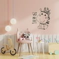 thumbnail image 2 of Wild Free Hippo Hippopotamus Motivation Quote Animal Animals Life Wall Sticker Art Decal for Girls Boys Room Bedroom Nursery House Fun Home Decors Stickers Wall Arts Vinyl Decoration Size (40x24 inch), 2 of 3